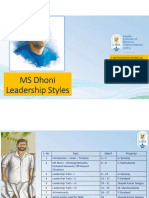 MSD Leadership Styles Case Study Final