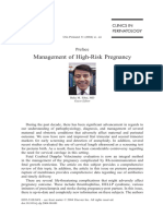 Preface Management of High-Risk Pregnancy