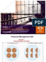 Unit6 - Process Costing Equivalent Units Explanation