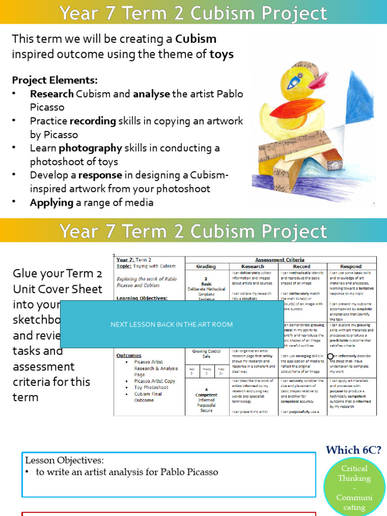 1 Picasso Artist Analysis Pdf Cubism Pablo Picasso