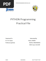 PYTHON Programming 