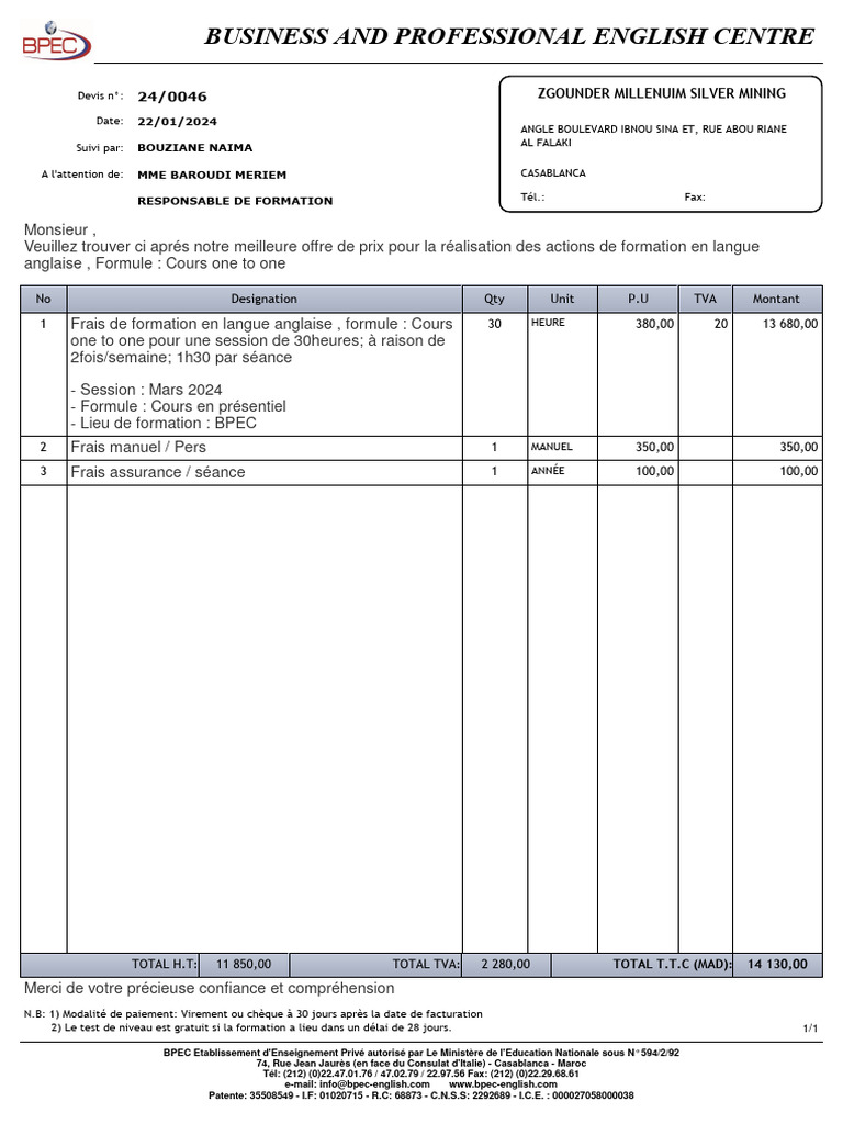 Edition devis aya gold silver cours one to one pdf
