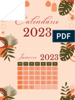 Calendario de Mesa 2023