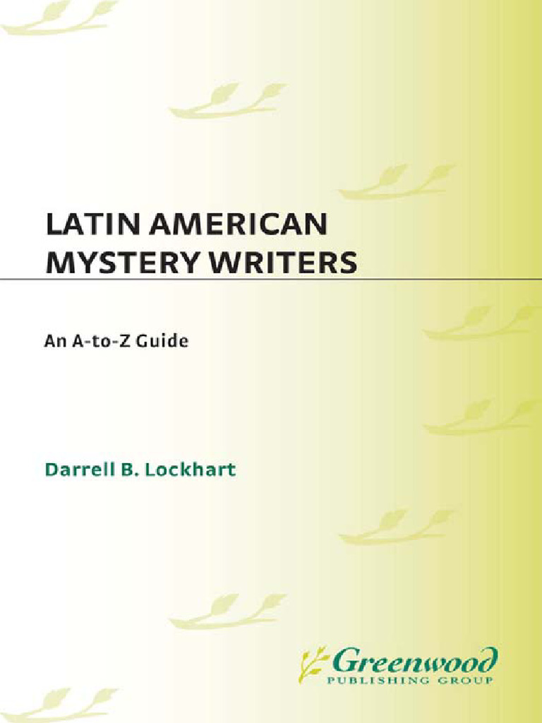 Latin American Mystery Writers An A To Z Guide - Compress | PDF | Books ...