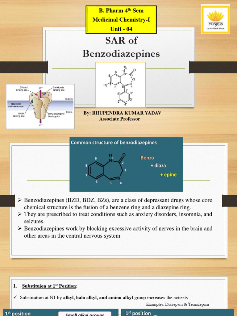 SAR of Benzodiazepines | PDF