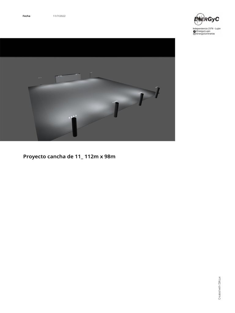 Proyecto Cancha de 11 - 112m X 98m - Informe | PDF | Cantidades fisicas ...