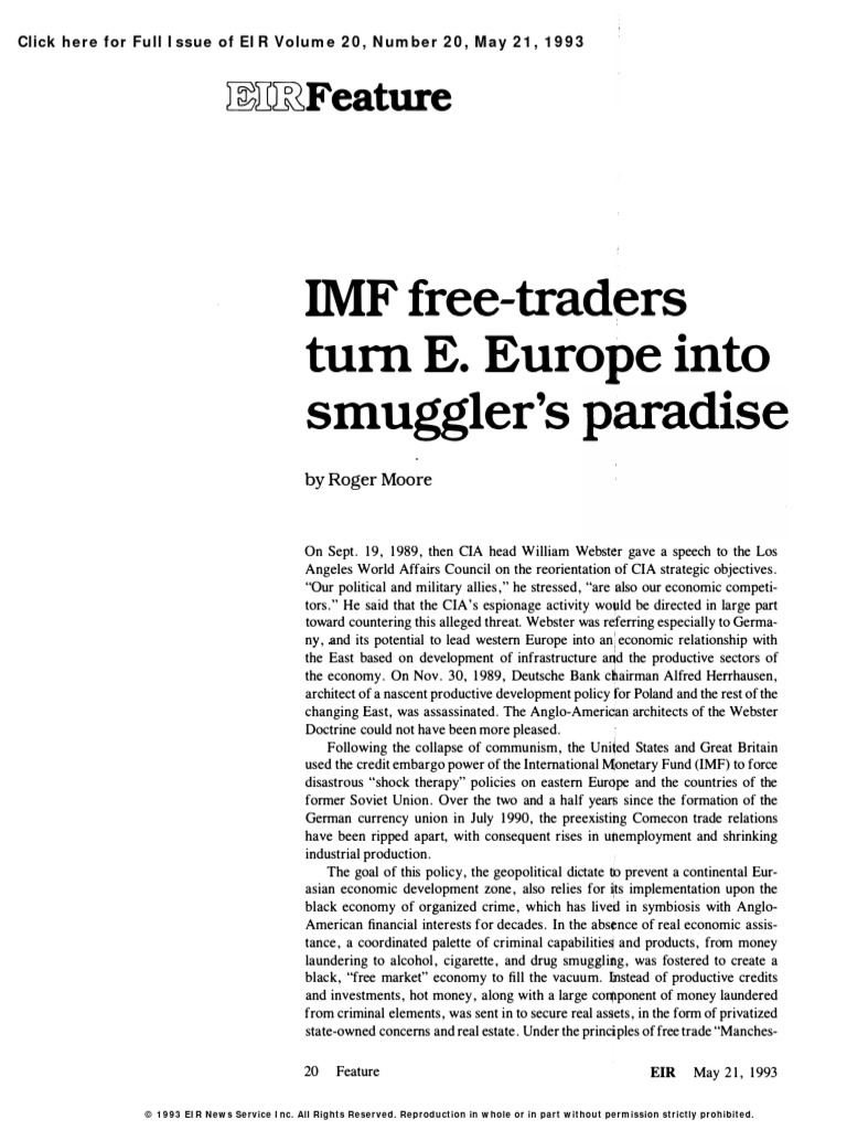 Mafia-Imf Free Traders Turn e Europe I | PDF | Organized Crime ...