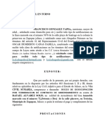 Demanda de Terminación de Contrato y Desocupacion (Tesistan)