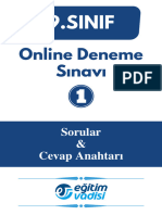 9.sınıf Eğitim Vadisi Deneme 1