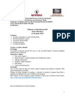 Primera Evaluación Parcial, Friso Educativo