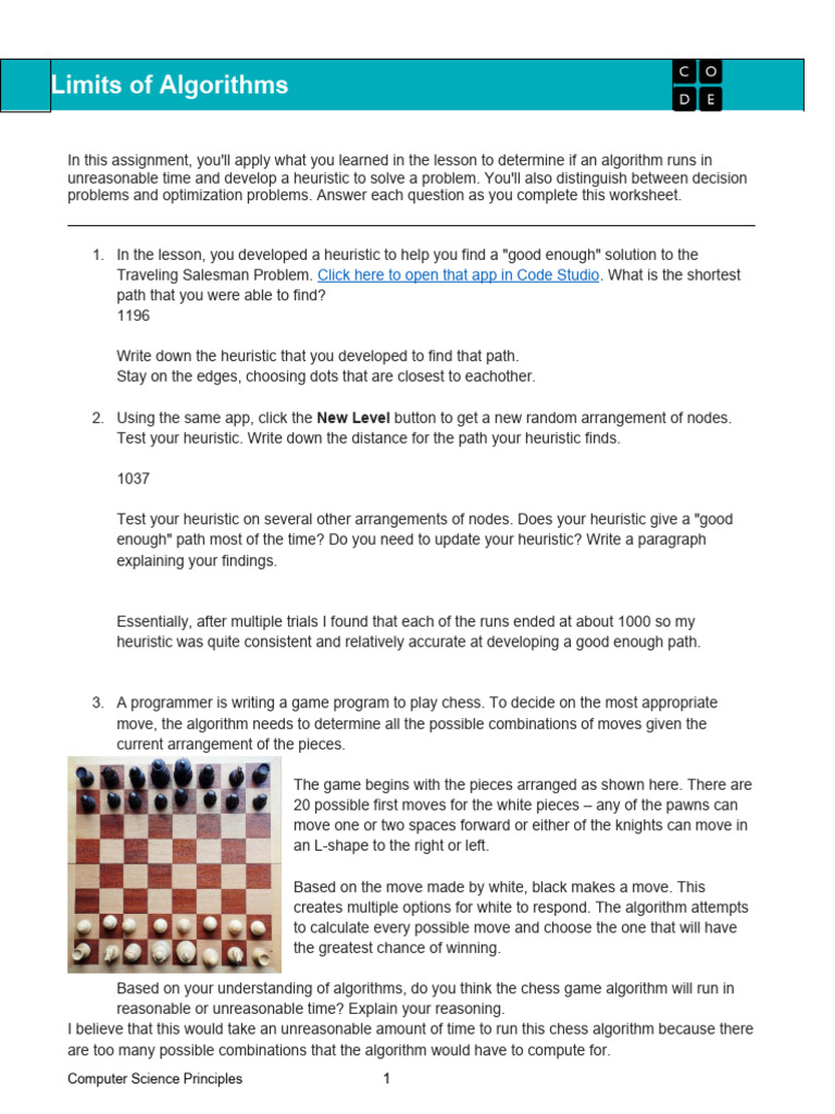9.3 LimitsOfAlgorithms | PDF | Algorithms | Mathematical Optimization