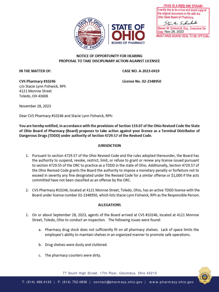 CVS Settlement | PDF | Pharmacy | Pharmacist