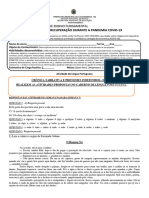 Crônica Narrativa E Pronomes Indefinidos 8º Ano Realizem As Atividades Propostas No Caderno de Língua