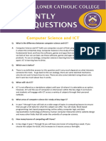 FAQs Computer Science and ICT