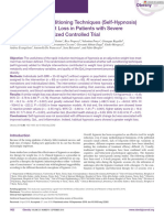 Obesity - 2018 - Bo - Effects of Self Conditioning Techniques Self Hypnosis in Promoting Weight Loss in Patients With