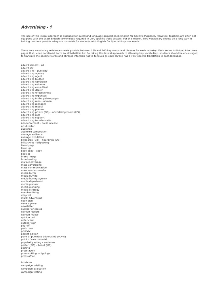 Advertising Pdf Advertising Mass Media