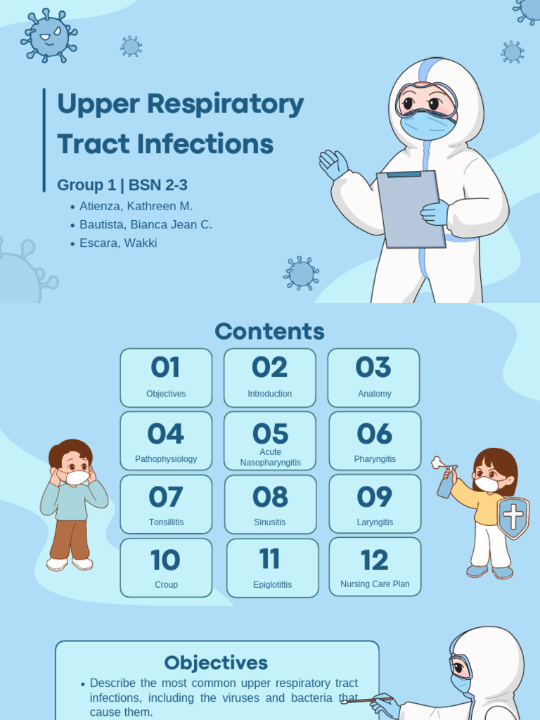 Upper Respiratory Tract Infections Group 1 BSN 2.3 | PDF | Common Cold ...
