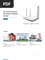 ZTE H188A AC1200 Router Overview | PDF | Wi Fi | Ieee 802.11