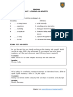 Reading - M1 U1Lesson 3