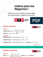 S11.s11 - Evaluación de Una Función de Varias Reglas de Correspondencia. Álgebra de Funciones