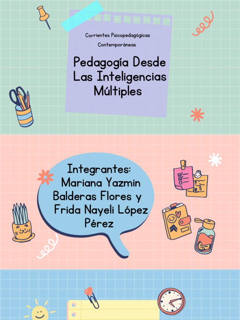 Inteligencias Múltiples Exposicion Pdf Inteligencia Cognición