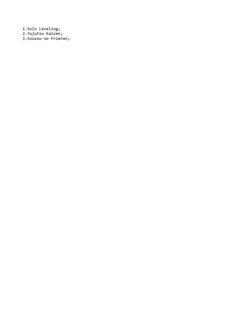 Lista TOP Animes 2024 PDF