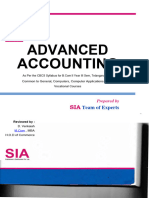 Advance Accounting (Sem-3)