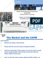 12. Portfolio Choice 3 - The Market and the CAPM 3-1-23