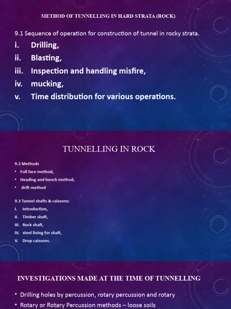 Tunneling Methods in Hard Rock | PDF