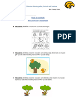 Prueba Agosto (Comunicación) Kinder