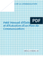 Petit Manuel D'elaboration Et D'execution D'un Plan Communication