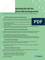 Lista de Comprobación de Presupuesto