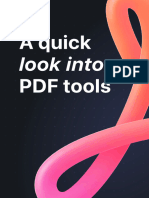 A Quick Look Into PDF Tools