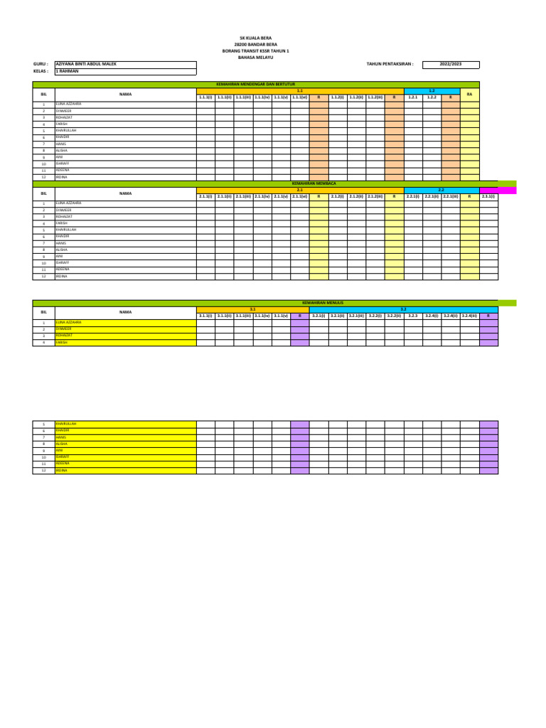 Rekod Transit BM | PDF