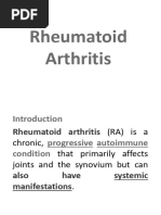 Rheumatoid Arthritis: Progressive Autoimmune Condition