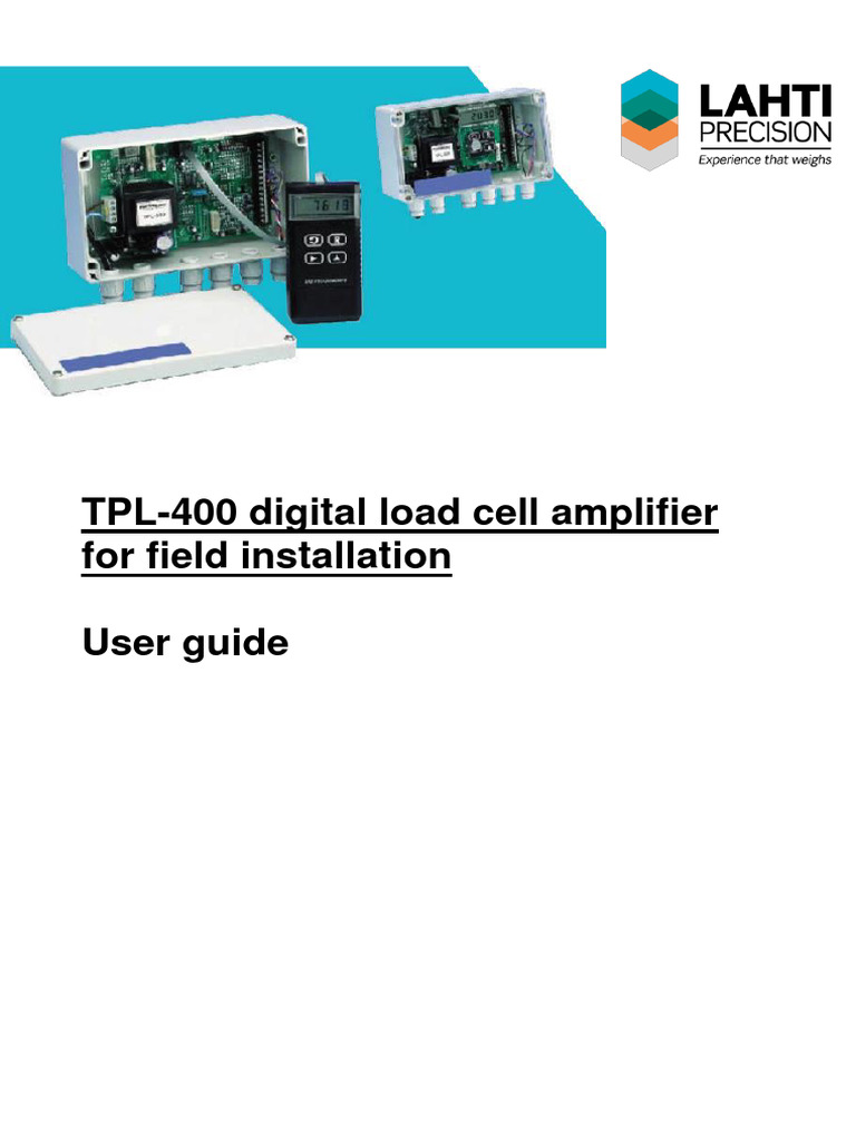 LAHTI PREC - EN - TPL-400 - User - Guide | PDF | Relay | Amplifier
