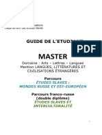 Guide Master Études Slaves - 2019-2020 - VF