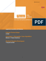 Módulo 3. Actividad 1. Entregable. Caso Hipotético