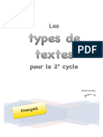 Types de Textes en 5 6