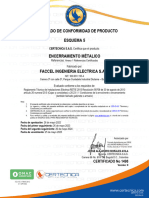 CERTIFICADO TABLERO FACCEL1498 Ok