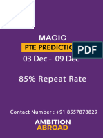 PTE Prediction 3-9 Dec