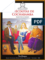 anecdotario de cochabamba