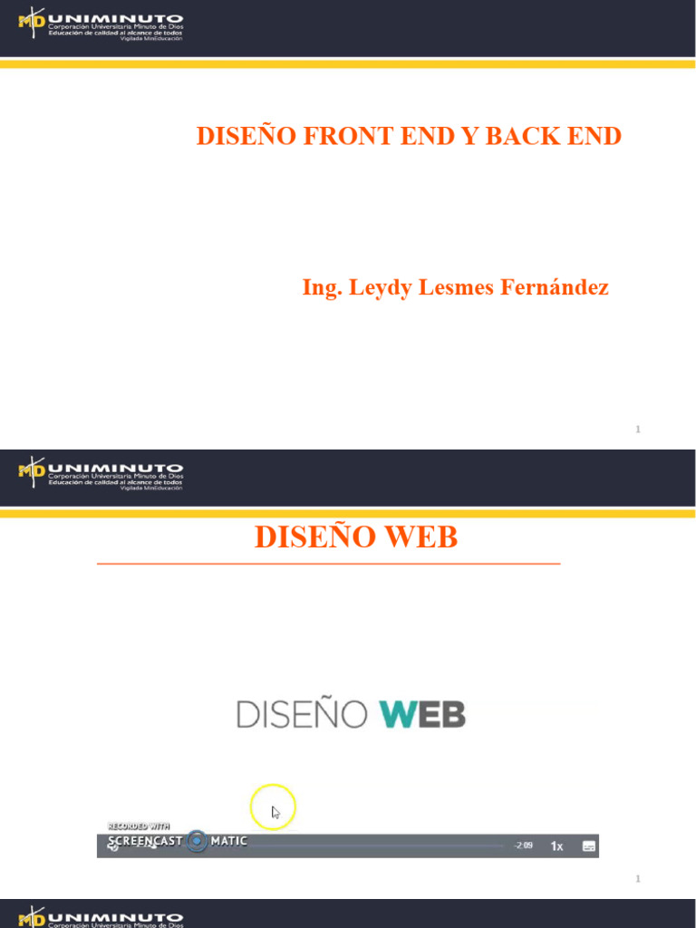 Diseño Front End y Back End | PDF
