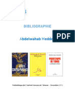 Bibliographie Abdelwahab Meddeb