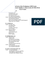 Ipip Neo Scoring Facets