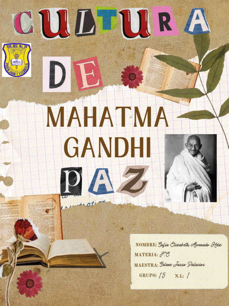 Mahatma Gandhi y la Cultura de Paz | PDF | Mahatma Gandhi | Paz