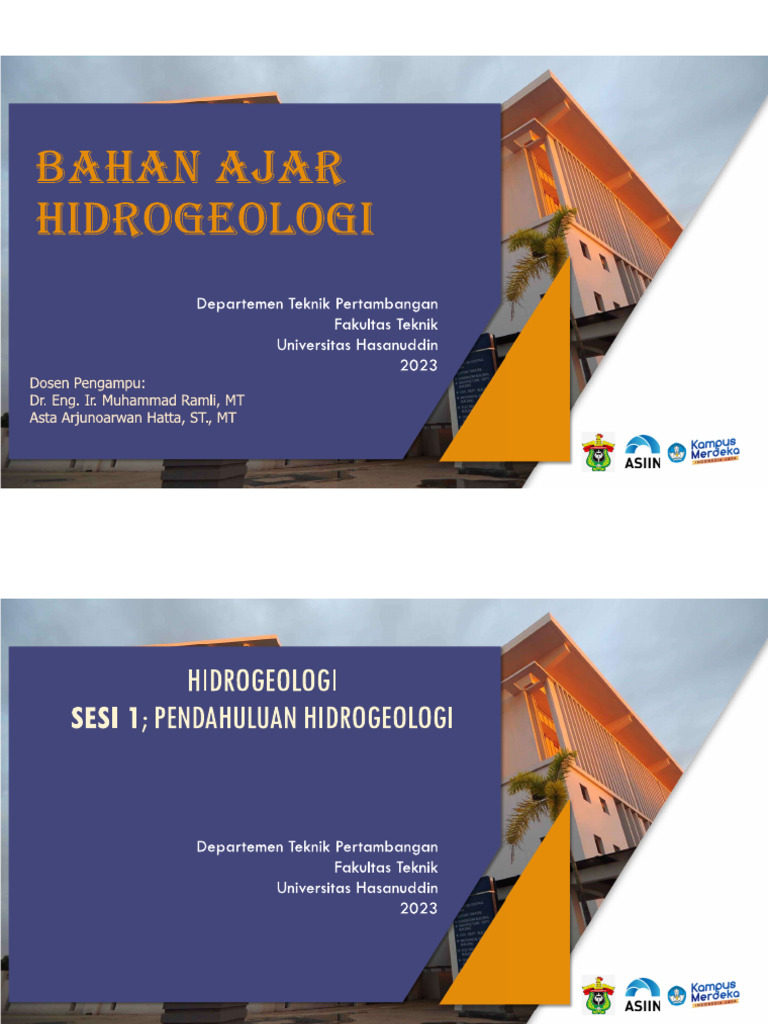 Pertemuan 01 Hidrogeologi Pdf