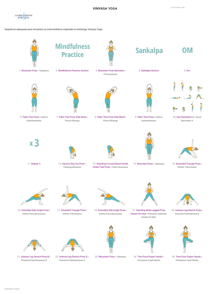 1-Hour Vinyasa Yoga Sequence Guide | PDF | Meditation | Hatha Yoga