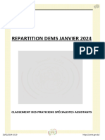 Classement Dems Janvier 2024