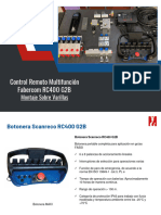 Control Remoto Multifunción Fabercom RC400 G2B Montaje Sobre Varillas TESSIN